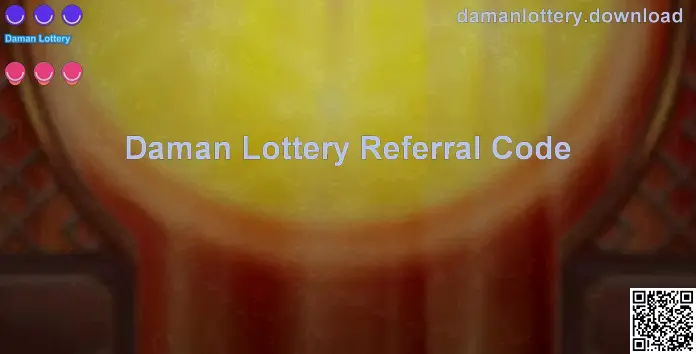 Daman Lottery referral code visual used as a helpful reference for new users