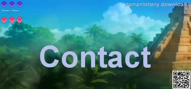 Official contact guidance visual for Daman Lottery — prepared by Patel Anika